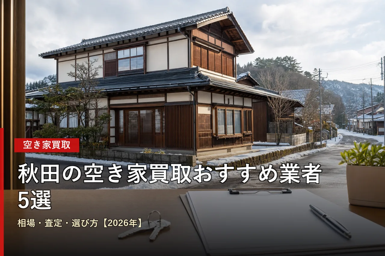 秋田の空き家買取おすすめ業者5選|相場・査定・選び方【2026年】