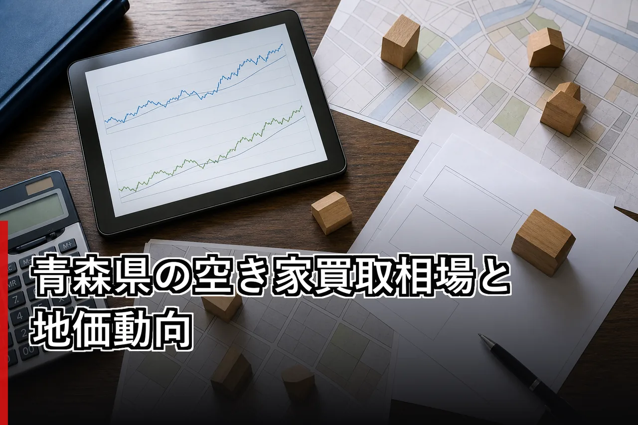 青森県の空き家買取相場と地価動向のイメージ