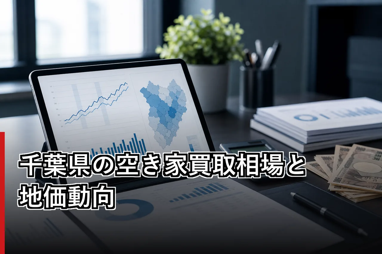 千葉県の空き家買取相場と地価動向のイメージ