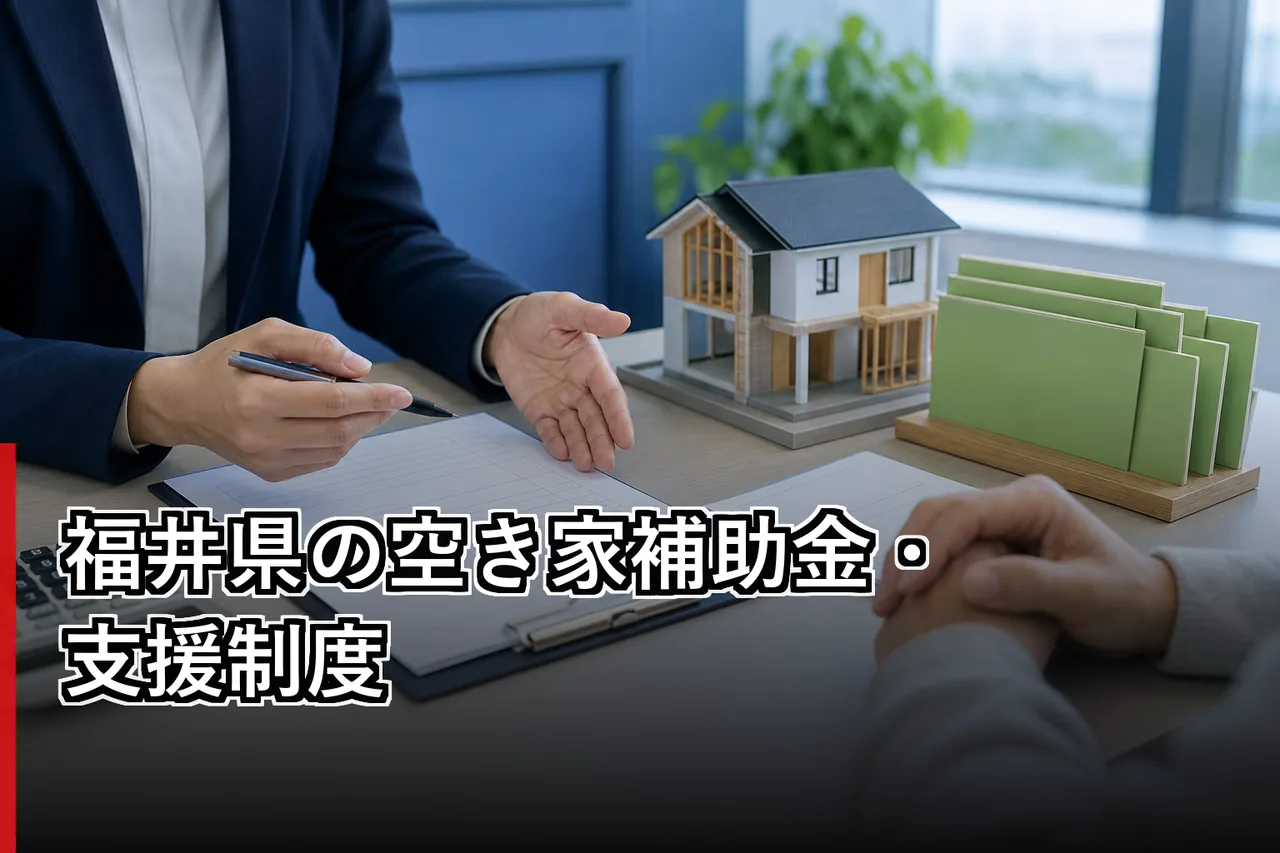 福井県の空き家補助金・支援制度のイメージ