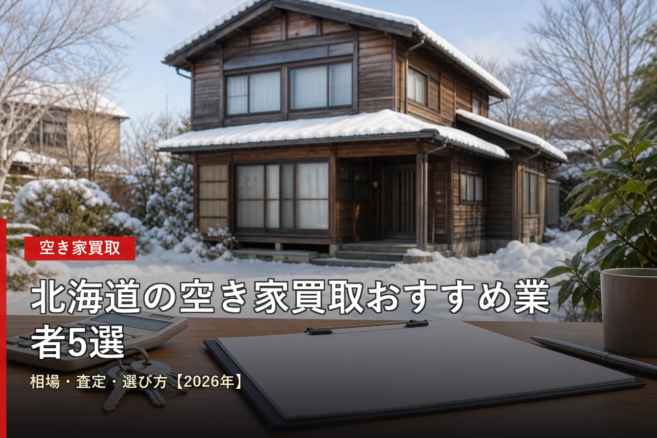 北海道の空き家買取業者5選と相場・査定比較【2026年版】