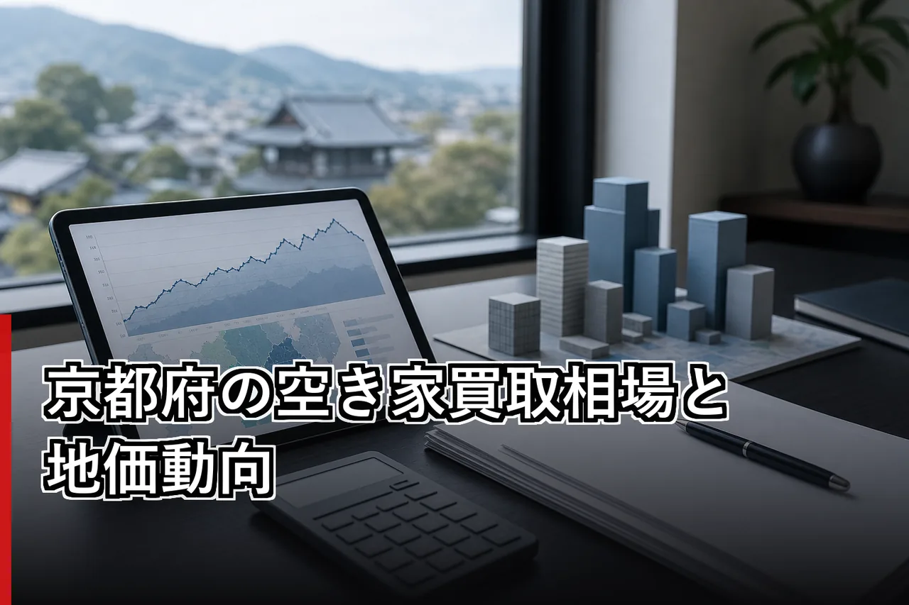 京都府の空き家買取相場と地価動向のイメージ