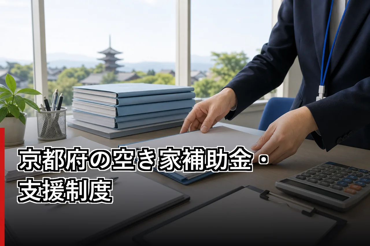 京都府の空き家補助金・支援制度のイメージ