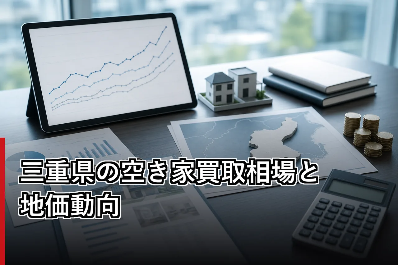 三重県の空き家買取相場と地価動向のイメージ