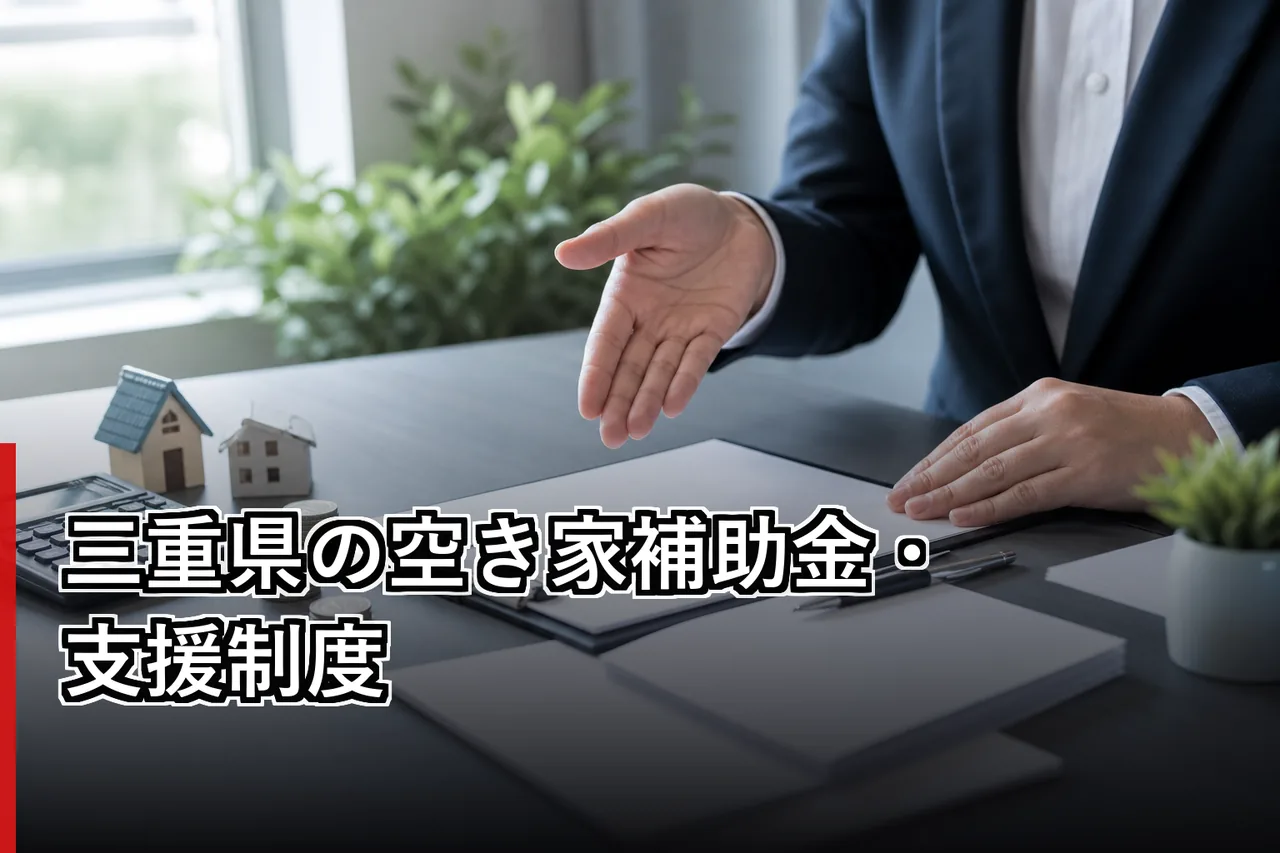三重県の空き家補助金・支援制度のイメージ