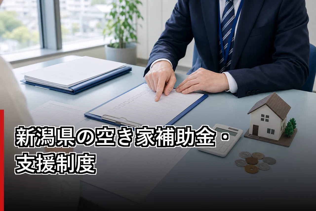 新潟県の空き家補助金・支援制度のイメージ