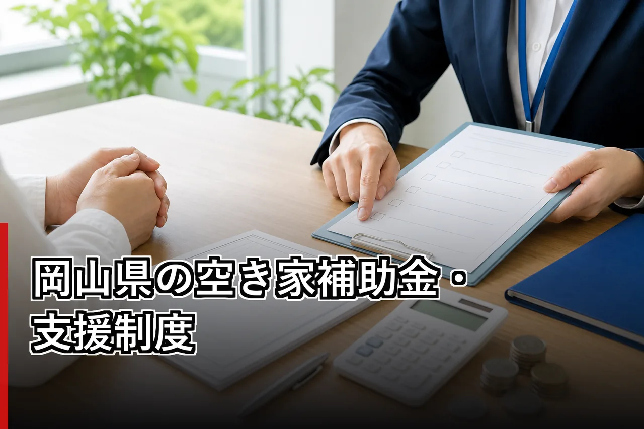 岡山県の空き家補助金・支援制度のイメージ