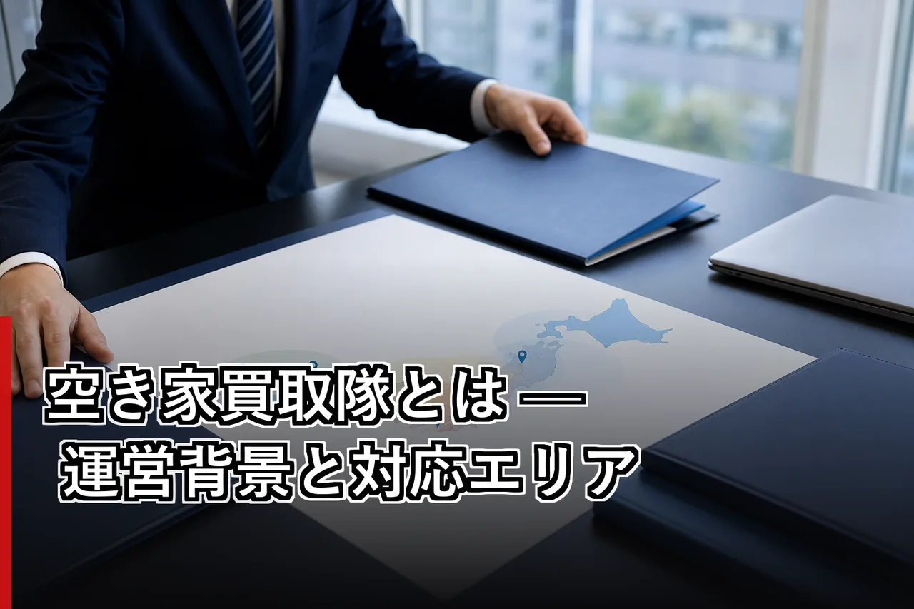 空き家買取隊とは — 運営背景と対応エリアのイメージ