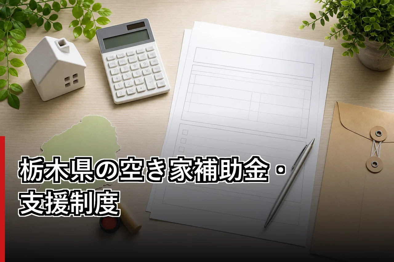栃木県の空き家補助金・支援制度のイメージ