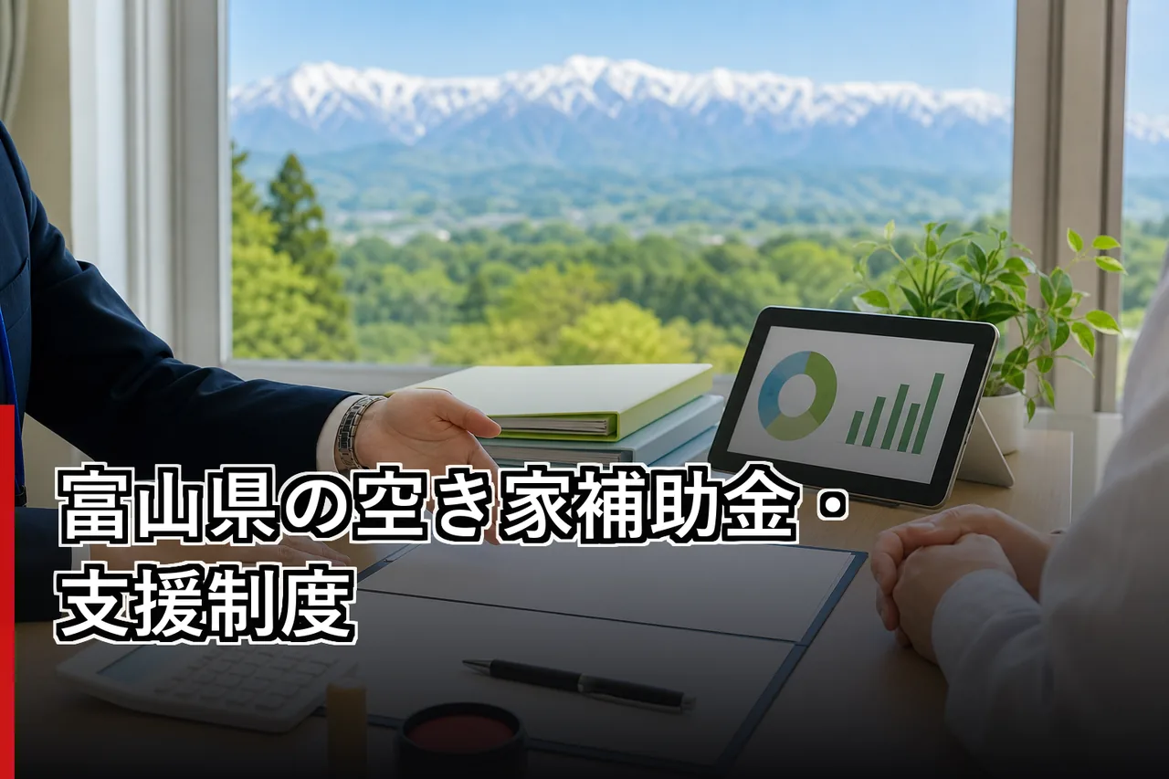富山県の空き家補助金・支援制度のイメージ