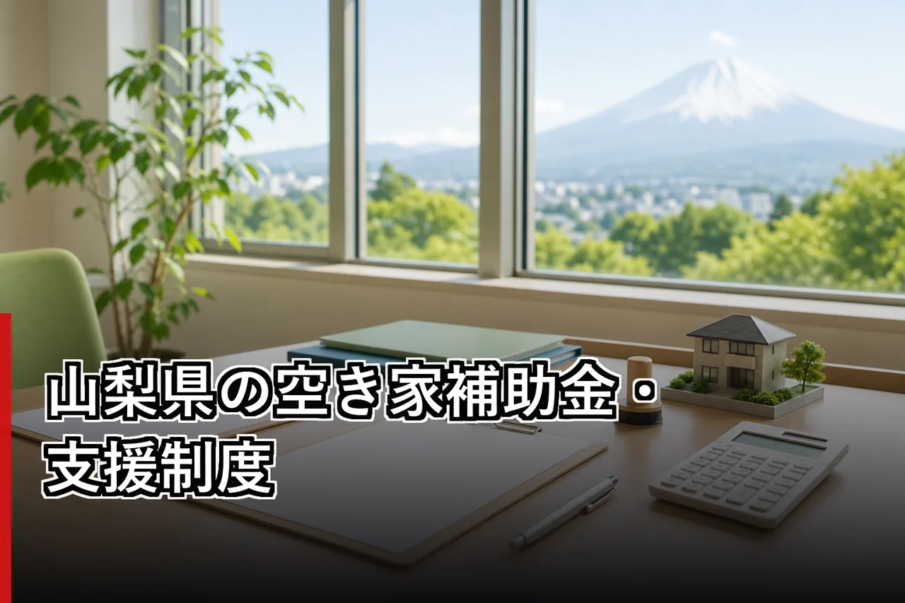 山梨県の空き家補助金・支援制度のイメージ
