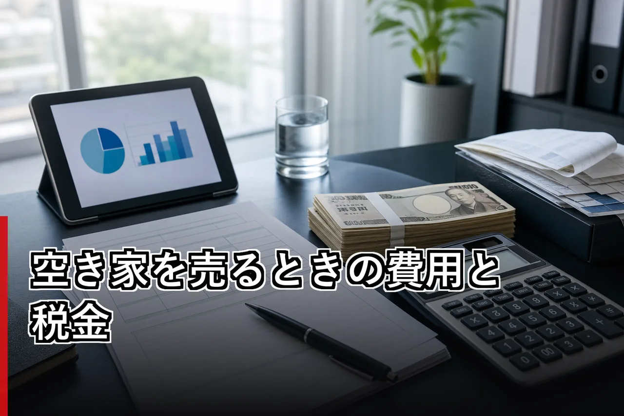 空き家を売るときの費用と税金のイメージ