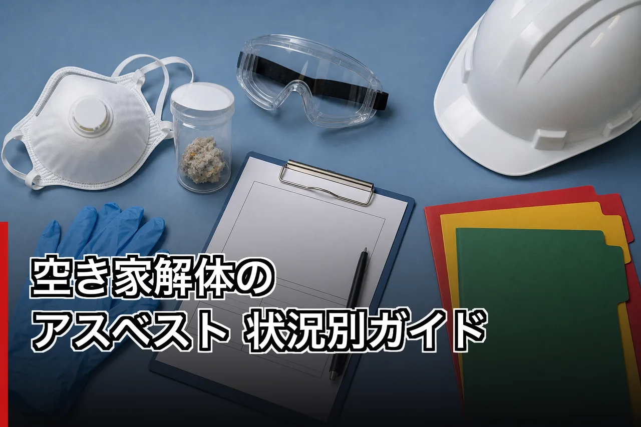 空き家解体のアスベスト 状況別ガイドのイメージ