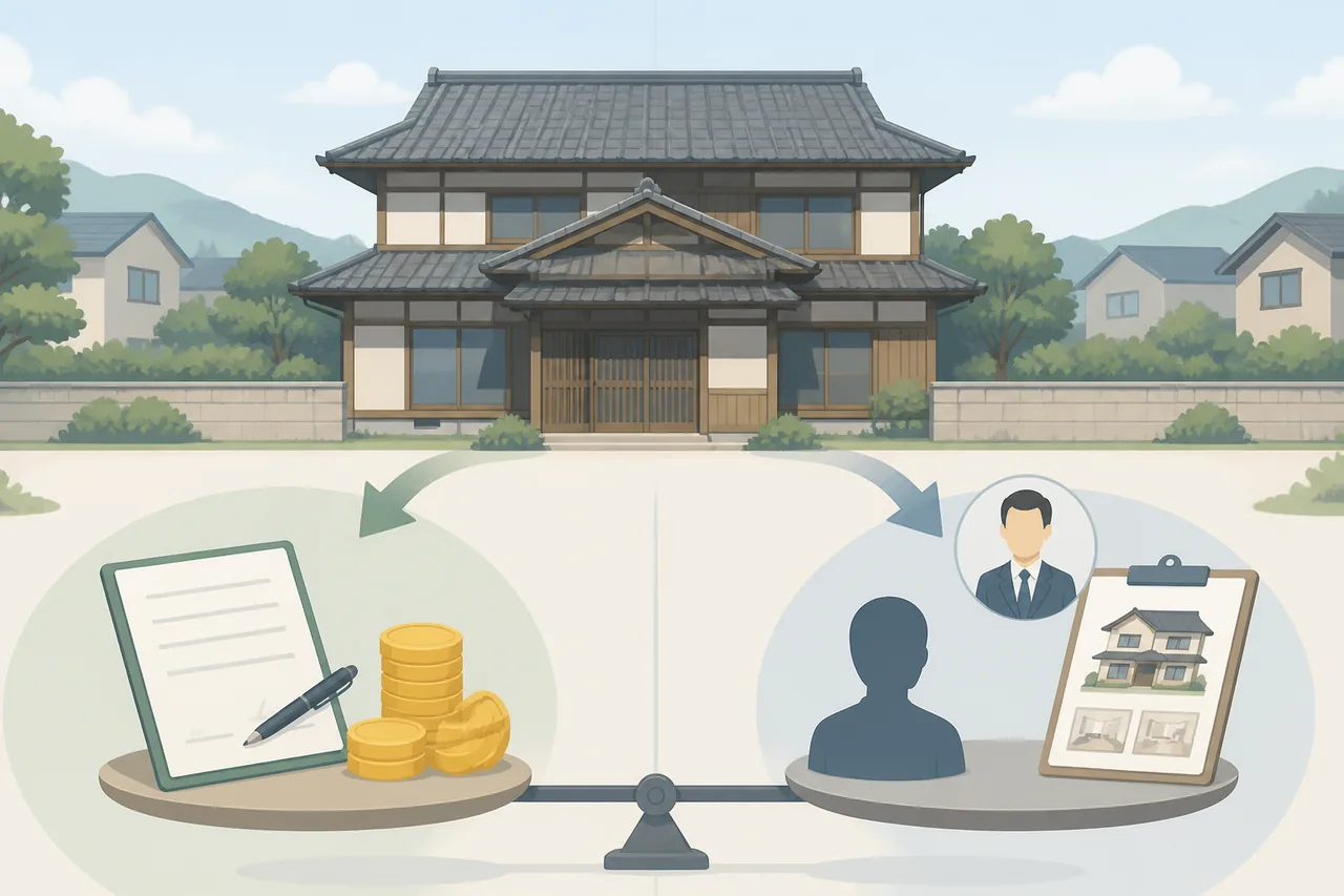 秋田の空き家買取と仲介の違い