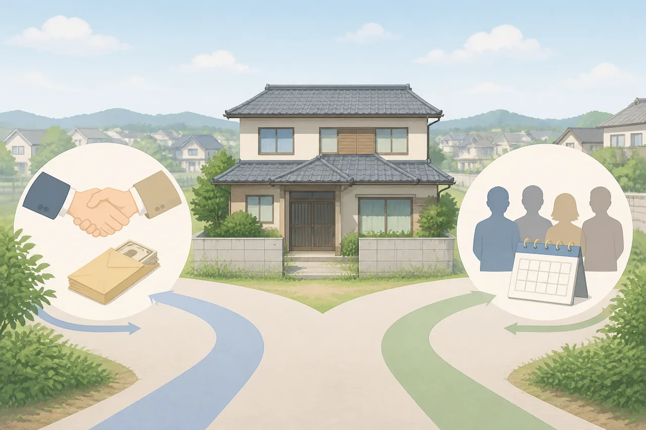 空き家買取とは?仲介売却との違い