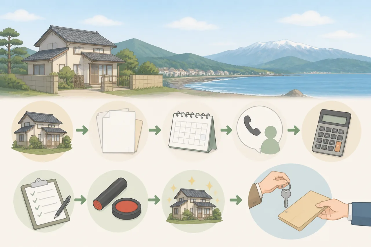 福井で空き家買取を依頼する流れ
