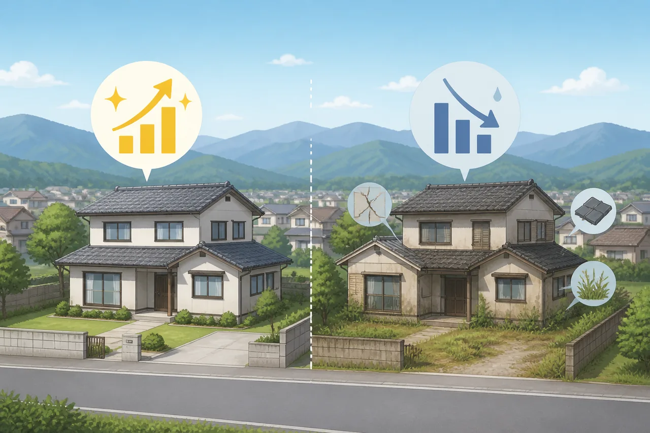 買取してもらいやすい空き家・価格が下がりやすい空き家