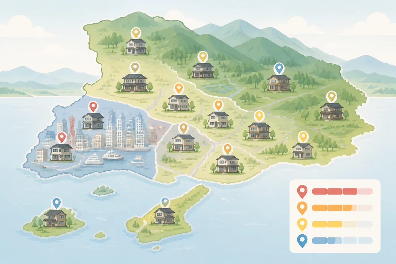 兵庫県の空き家事情と地域別の売れやすさ