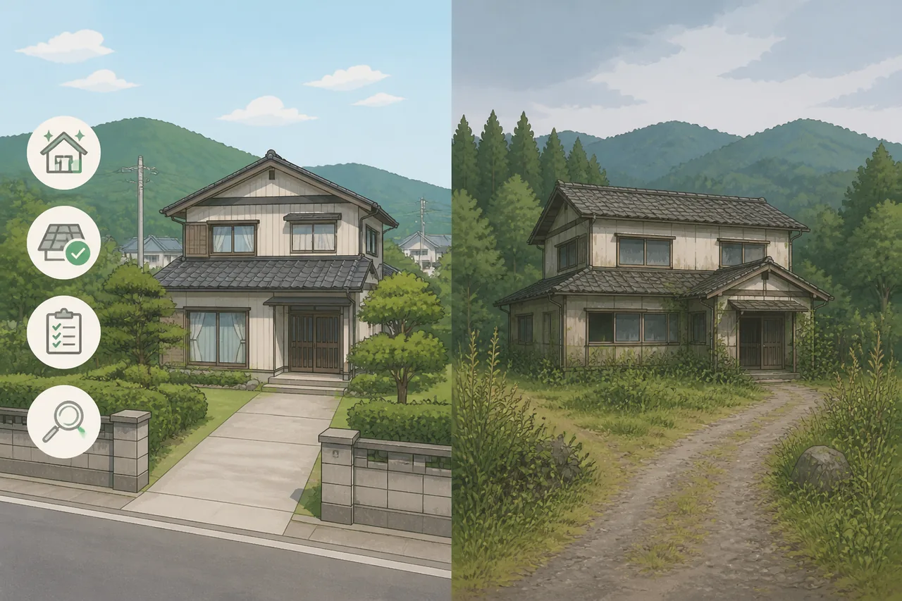 買取してもらいやすい空き家・難しい空き家