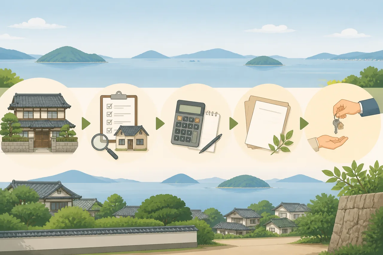 香川で空き家を買取に出す流れ