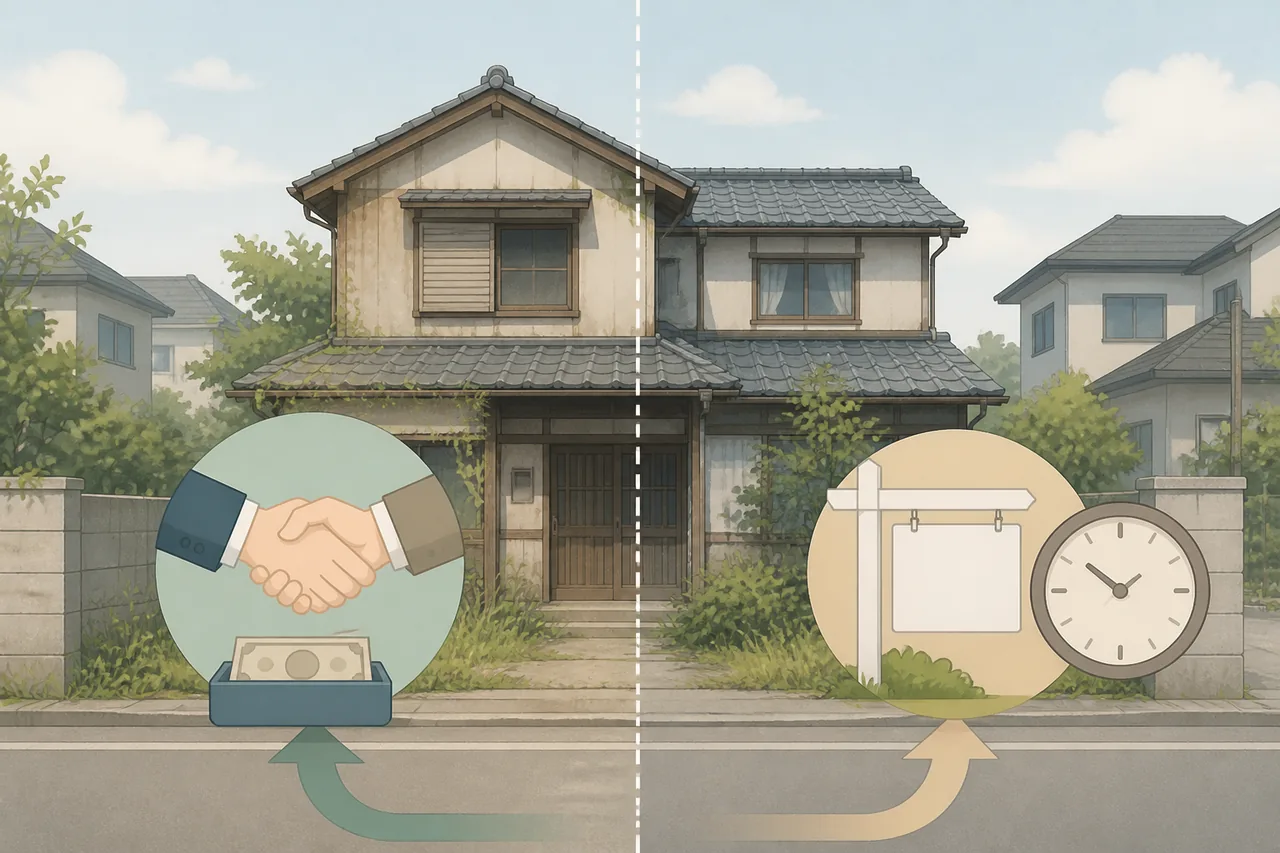 空き家買取と仲介の違い｜早く売るなら買取も選択肢