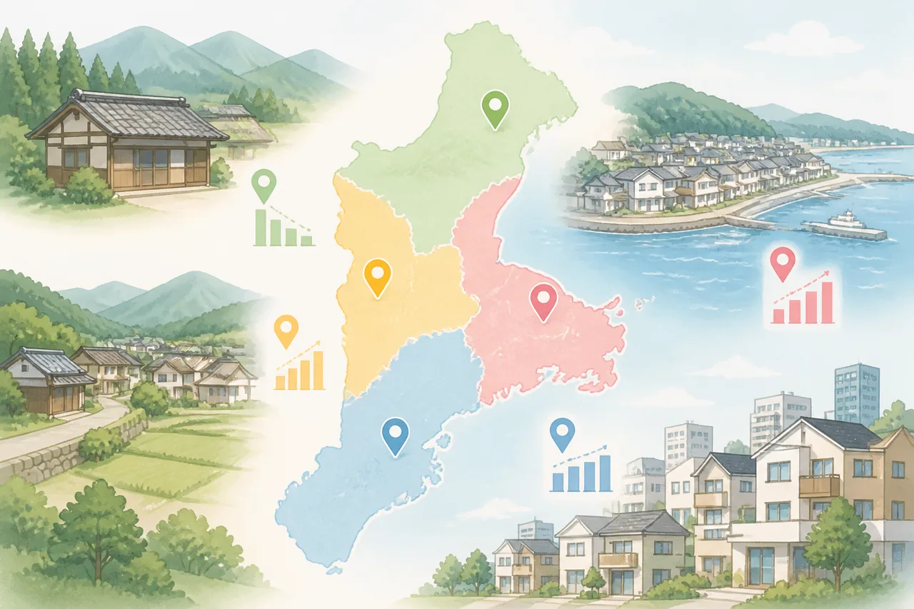 三重県内の地域別|空き家買取の需要と特徴