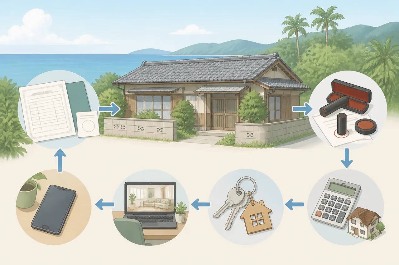 空き家買取の流れ|宮崎の遠方相続でも進められる