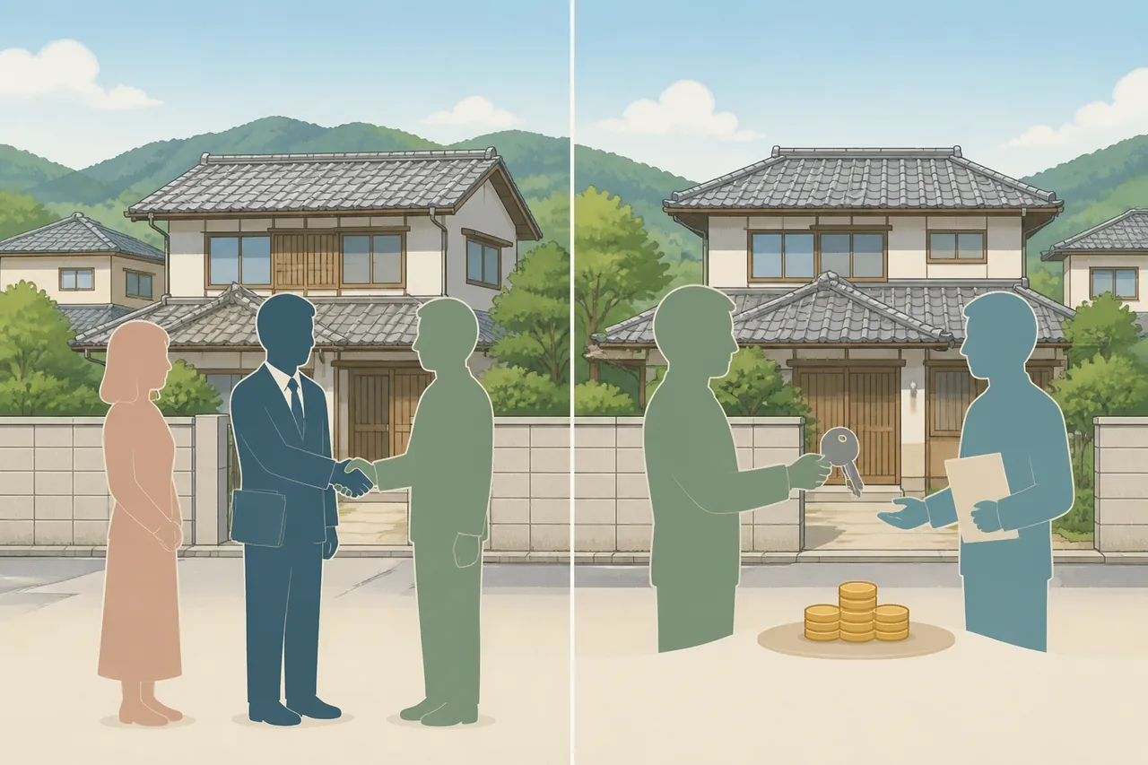 岡山で空き家を売る方法は「仲介」と「買取」