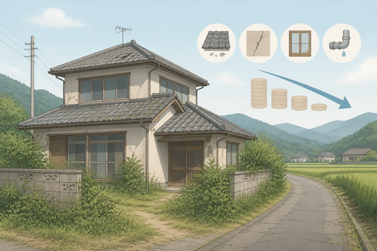 栃木で空き家買取価格が下がりやすいケース