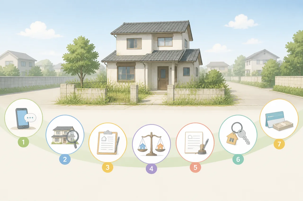 空き家買取の流れ7ステップ