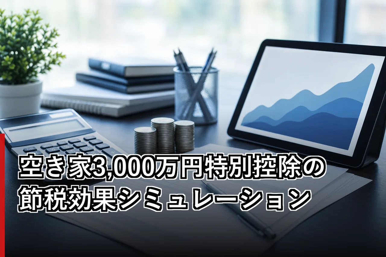 空き家3,000万円特別控除の節税効果シミュレーションのイメージ