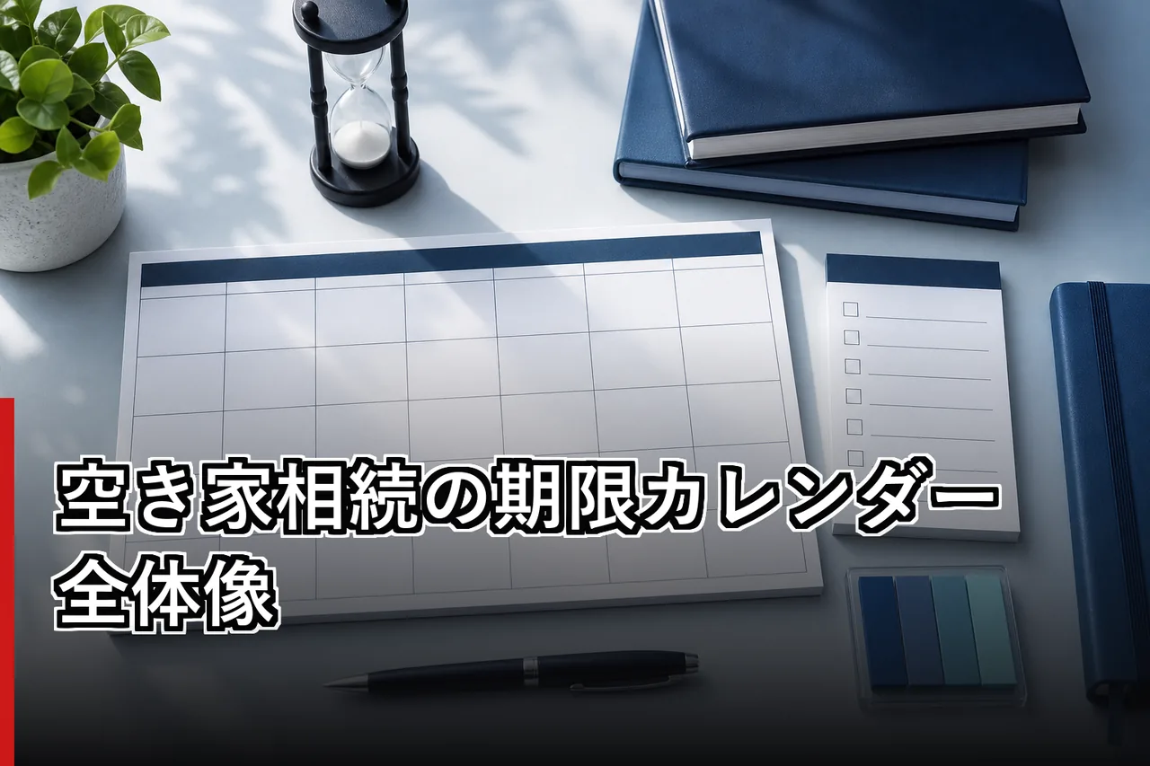 空き家相続の期限カレンダー全体像のイメージ