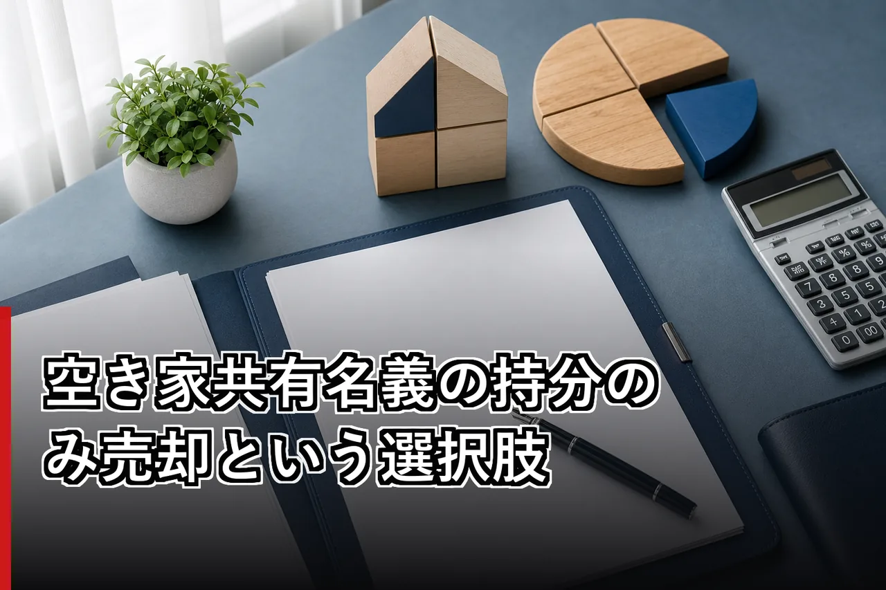 空き家共有名義の持分のみ売却という選択肢のイメージ