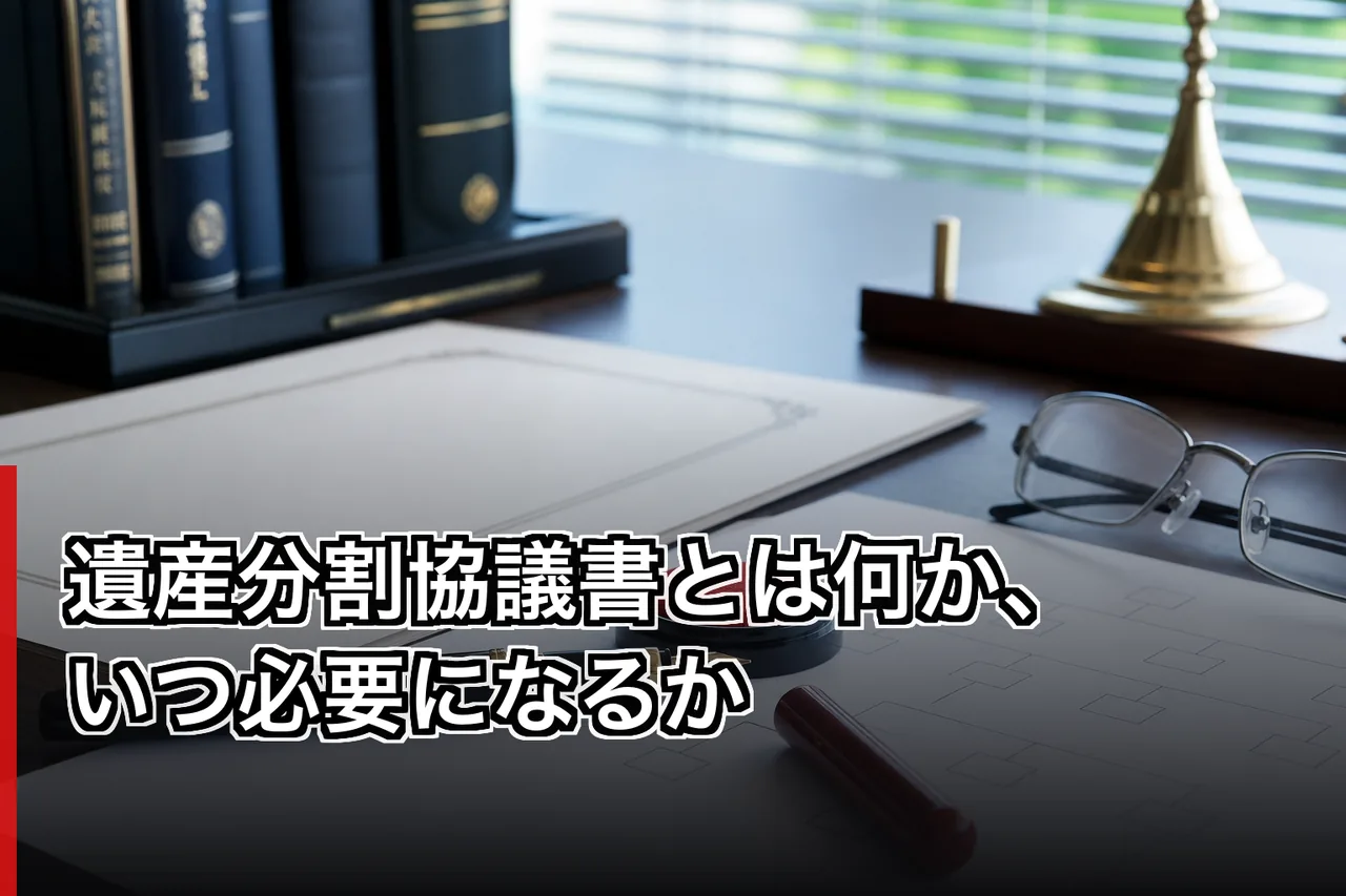 遺産分割協議書とは何か、いつ必要になるかのイメージ