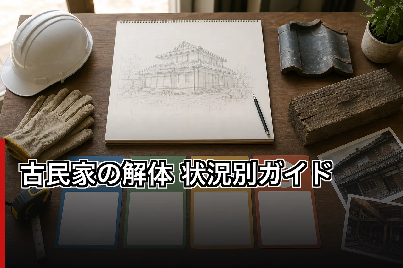 古民家の解体 状況別ガイドのイメージ