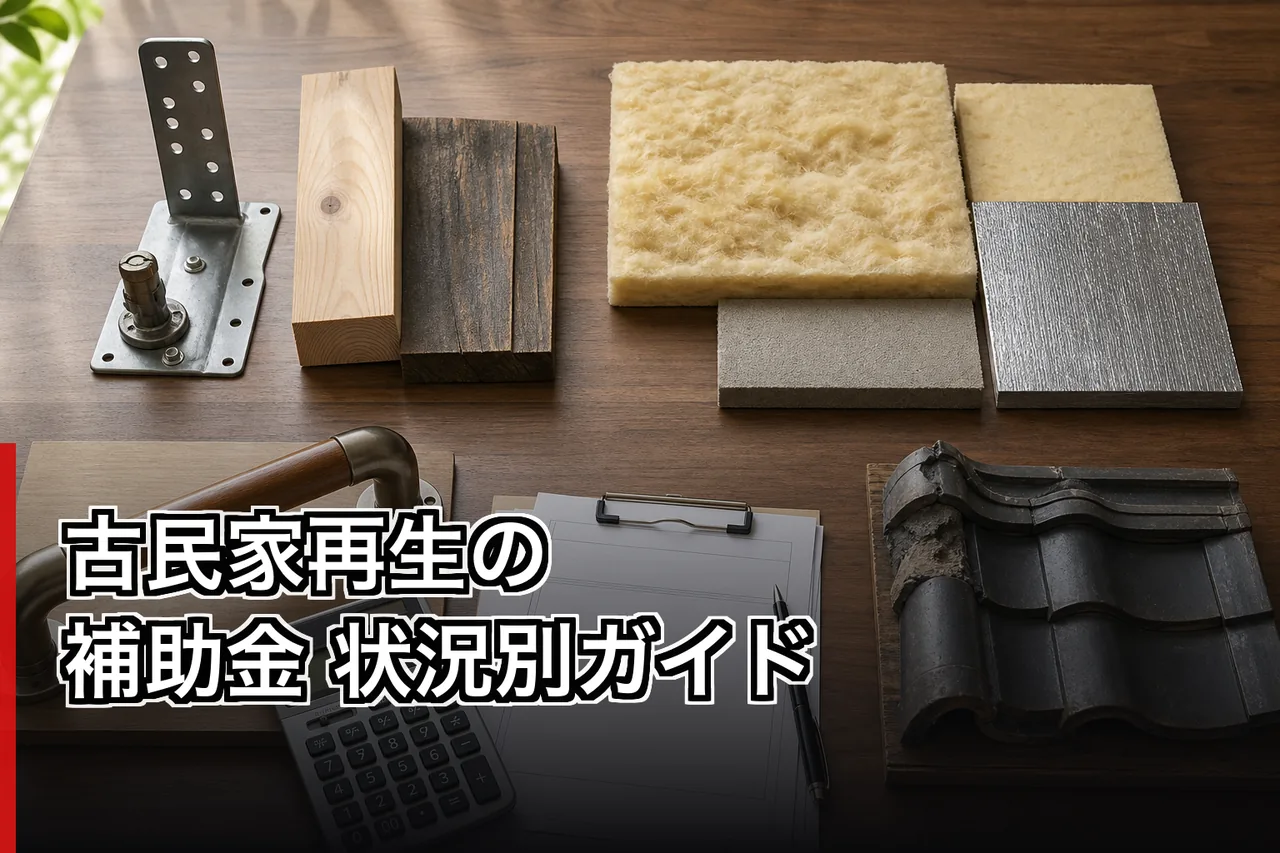 古民家再生の補助金 状況別ガイドのイメージ