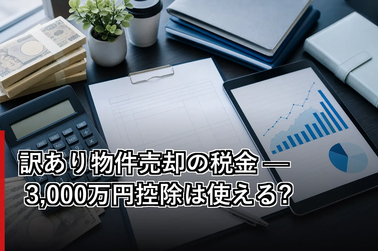 訳あり物件売却の税金 — 3,000万円控除は使える?のイメージ