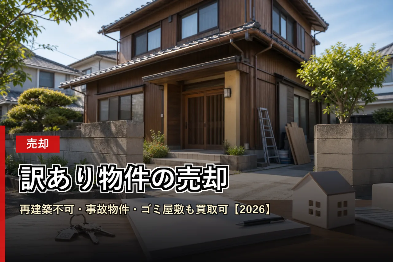 訳あり物件の売却|再建築不可・事故物件・ゴミ屋敷も買取可【2026】