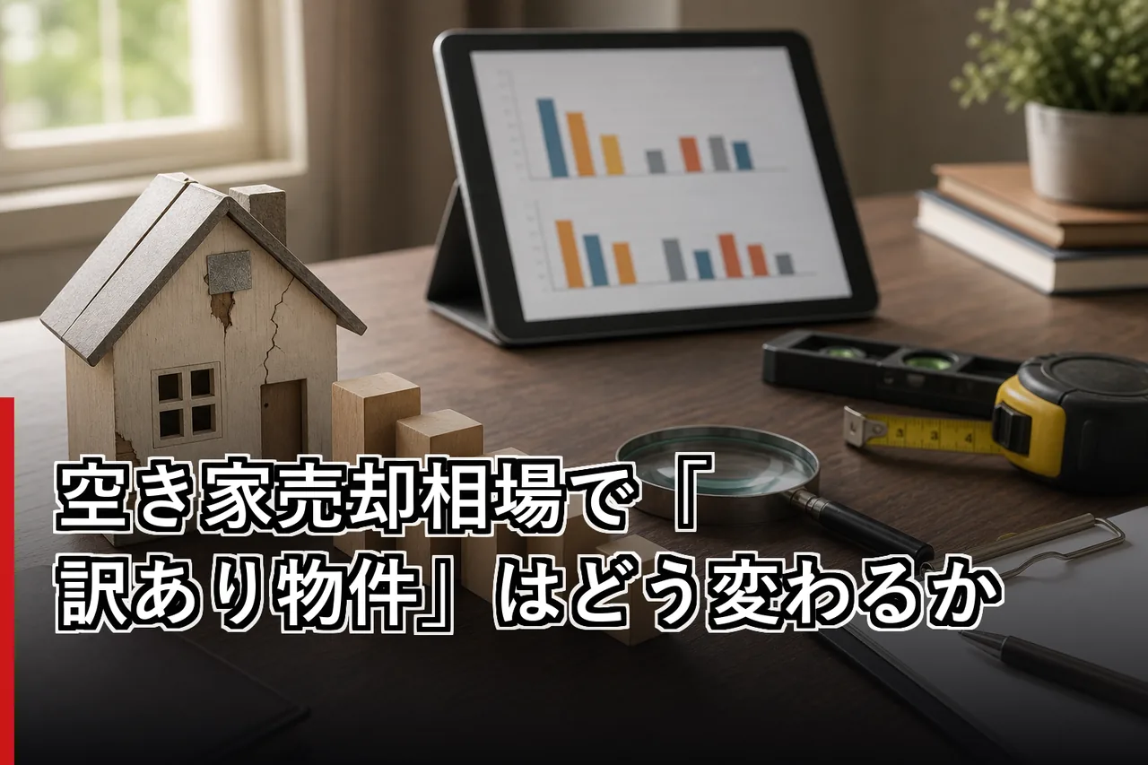 空き家売却相場で「訳あり物件」はどう変わるかのイメージ