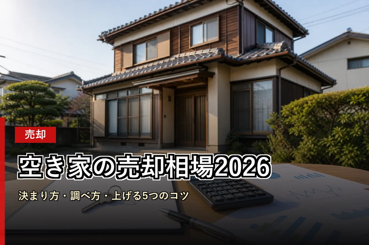 空き家の売却相場2026|決まり方・調べ方・上げる5つのコツ