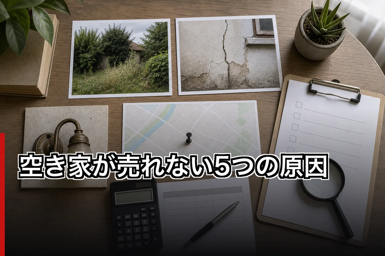 空き家が売れない5つの原因のイメージ