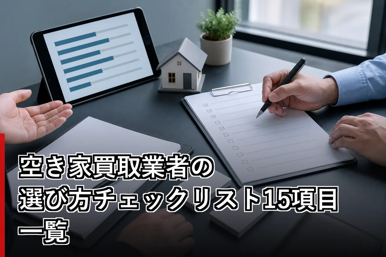 空き家買取業者の選び方チェックリスト15項目一覧のイメージ