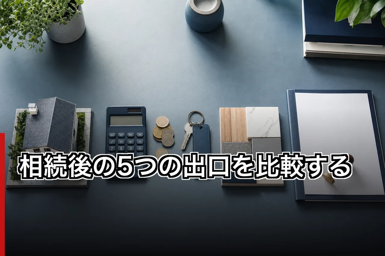 相続後の5つの出口を比較するのイメージ