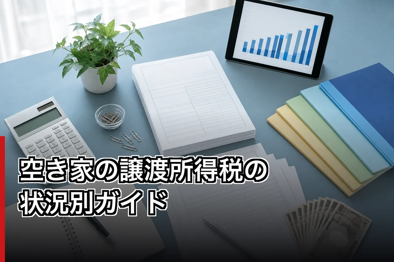 空き家の譲渡所得税の状況別ガイドのイメージ