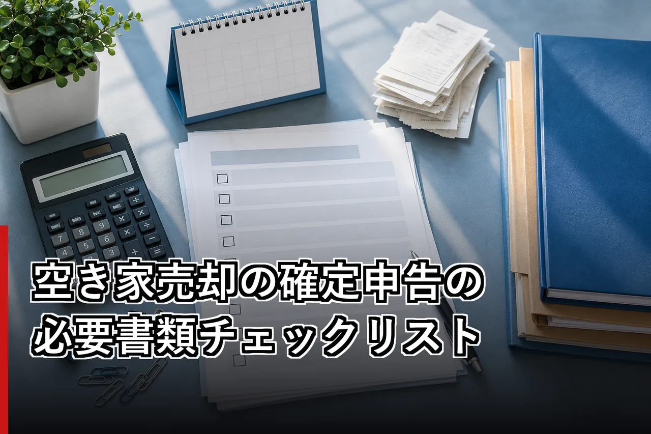 空き家売却の確定申告の必要書類チェックリストのイメージ