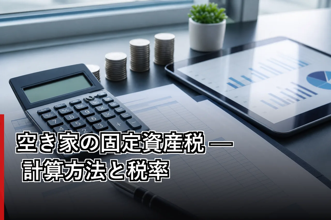空き家の固定資産税 — 計算方法と税率のイメージ
