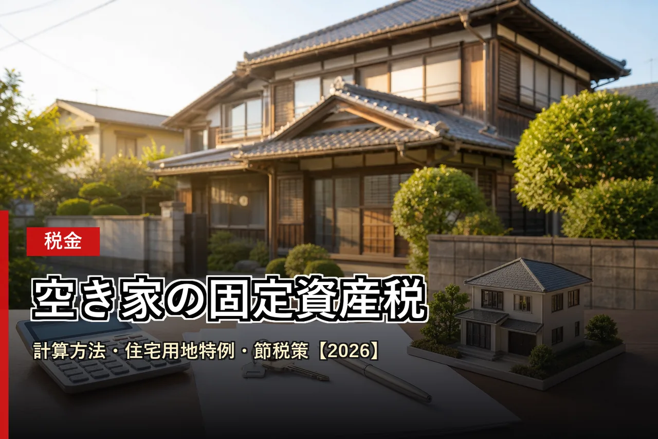 空き家の固定資産税|計算方法・住宅用地特例・節税策【2026】