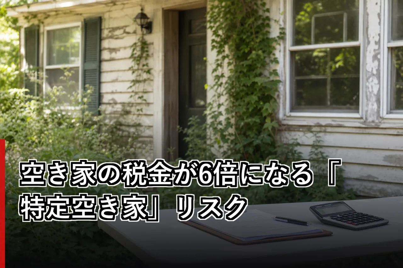 空き家の税金が6倍になる「特定空き家」リスクのイメージ