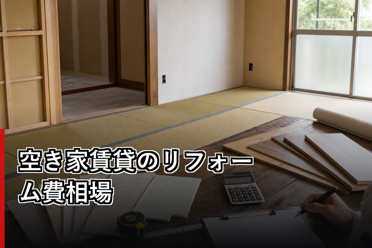 空き家賃貸のリフォーム費相場のイメージ